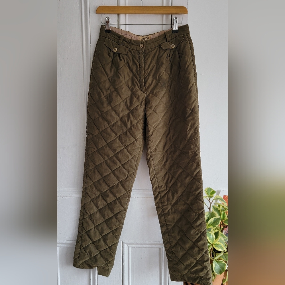 Vintage 70s Hermes Quilted Pants